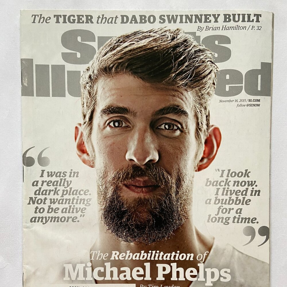 Sports Illustrated Magazine 11/16/2015 Michael Phelps Cover With Label
